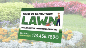 LANDSCAPER POSTCARD EXAMPLE